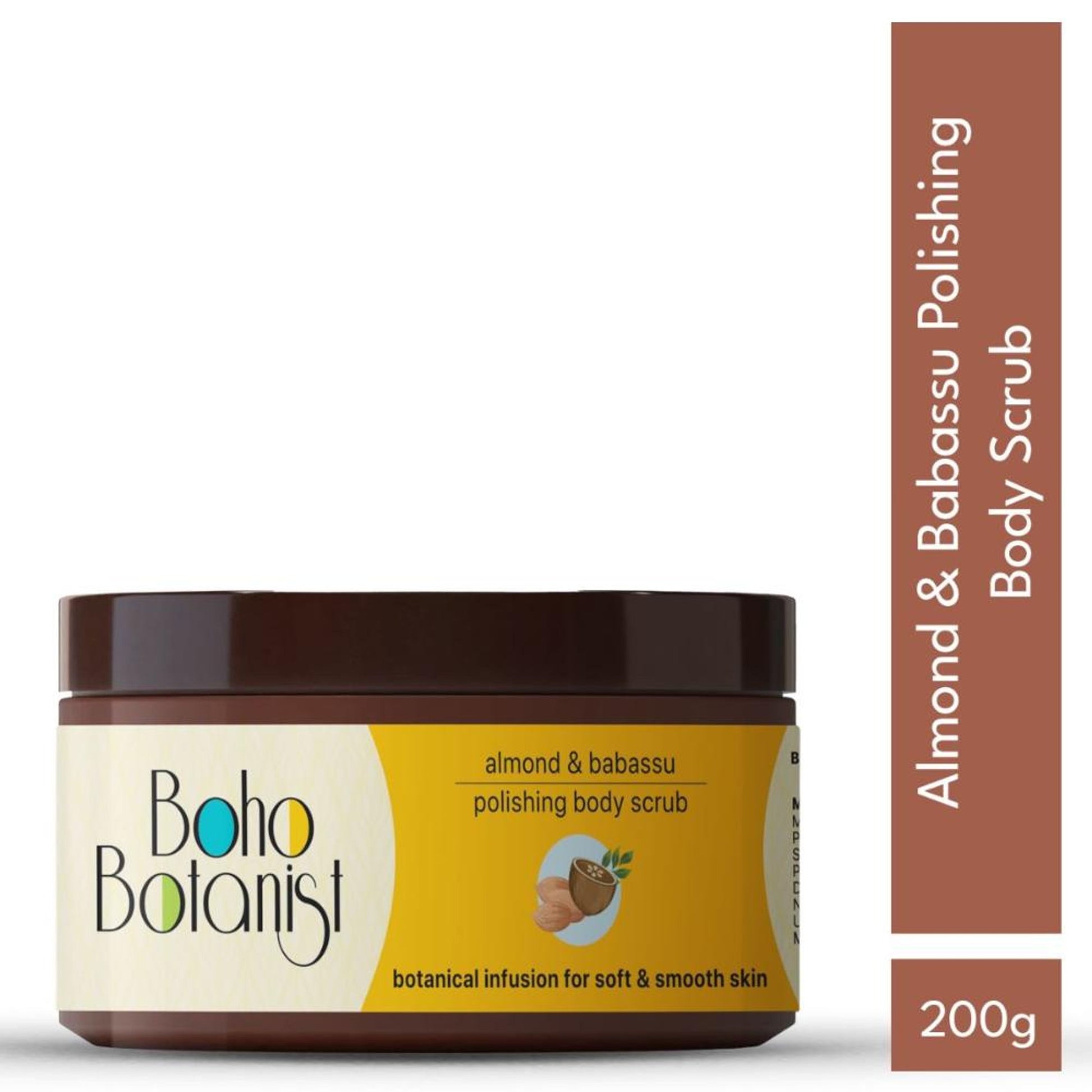 Boho Botanist Almond & Babassu Polishing Body Scrub