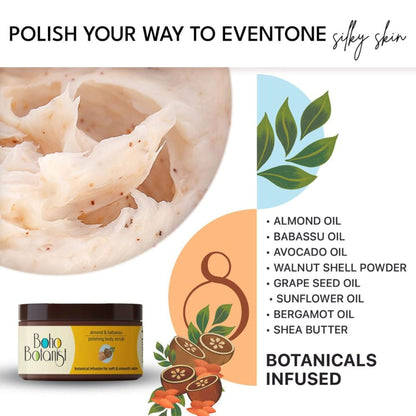 Boho Botanist Almond & Babassu Polishing Body Scrub