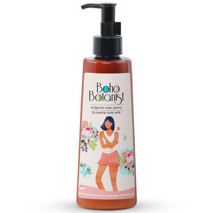 Boho Botanist Bulgarian Rose, Peony & Rosehip Body Milk