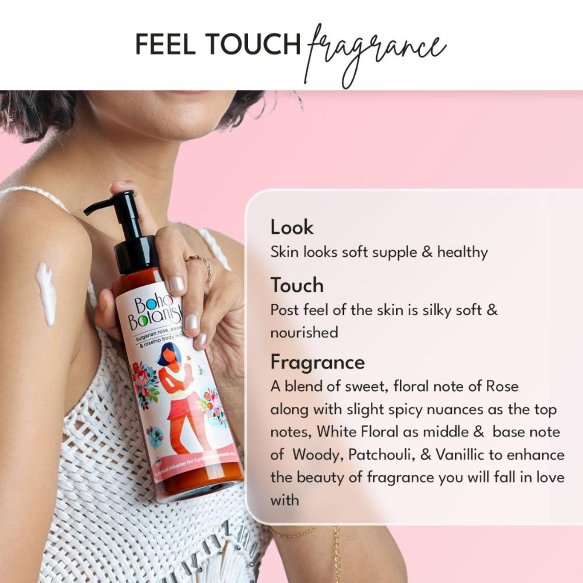 Boho Botanist Bulgarian Rose, Peony & Rosehip Body Milk