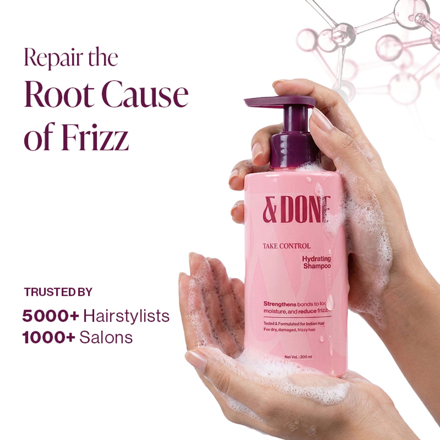 &Done Take Control Hydrating Shampoo for Dry & Frizzy Hair