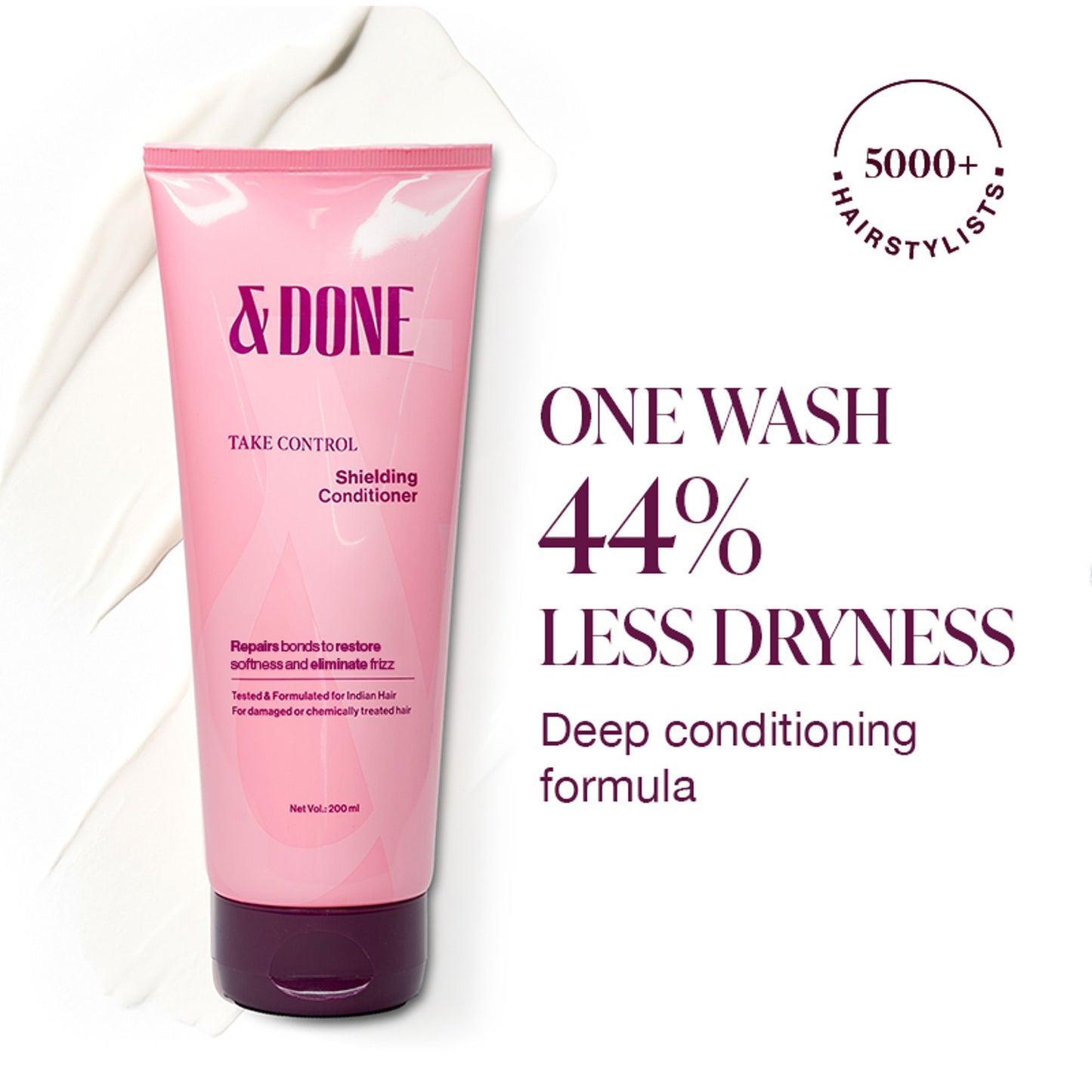 &Done Take Control Shielding Conditioner for Dry & Frizzy Hair