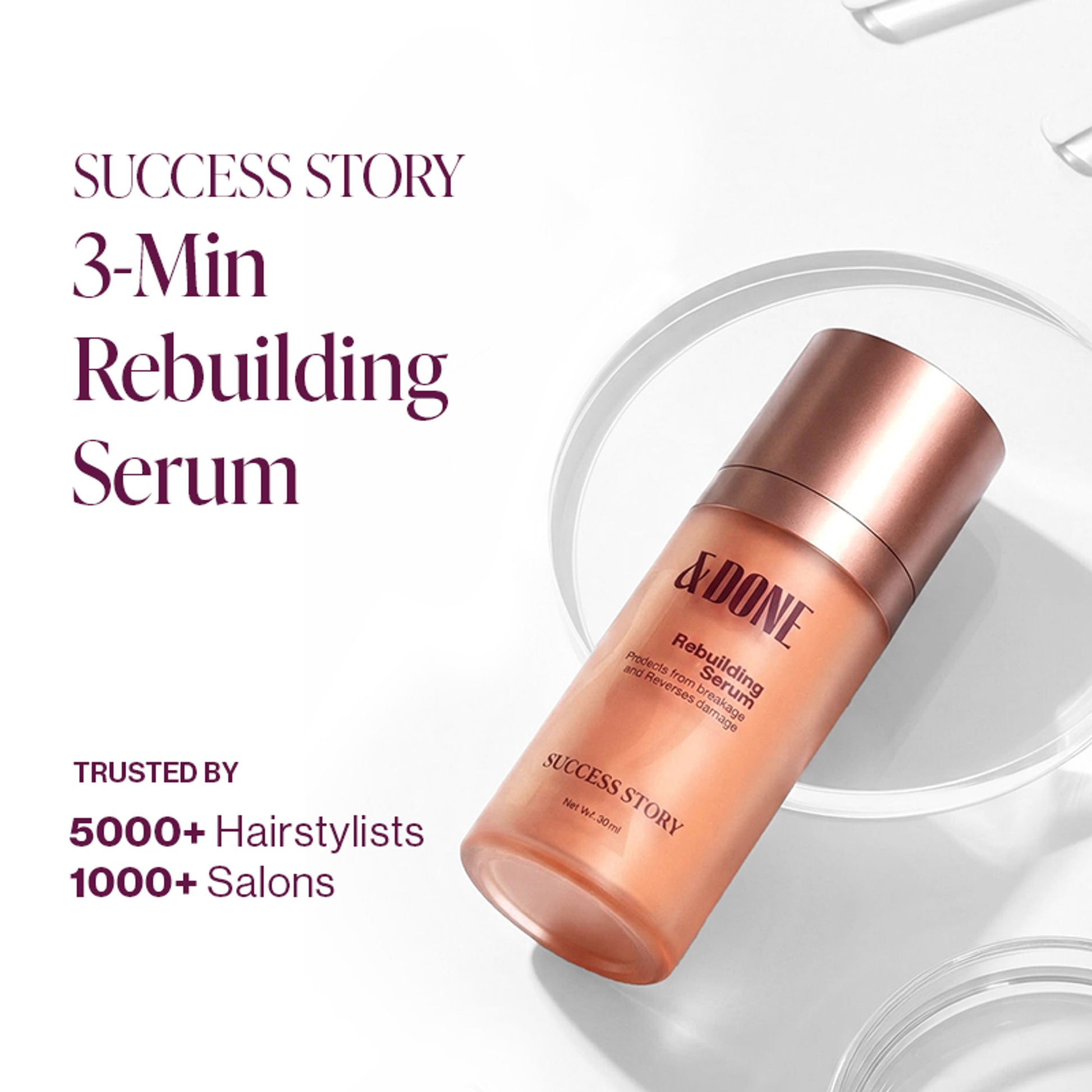 &Done Success Story Rebuilding Serum for Dry & Frizzy Hair