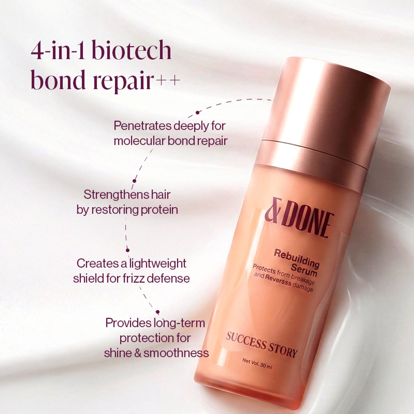 &Done Success Story Rebuilding Serum for Dry & Frizzy Hair