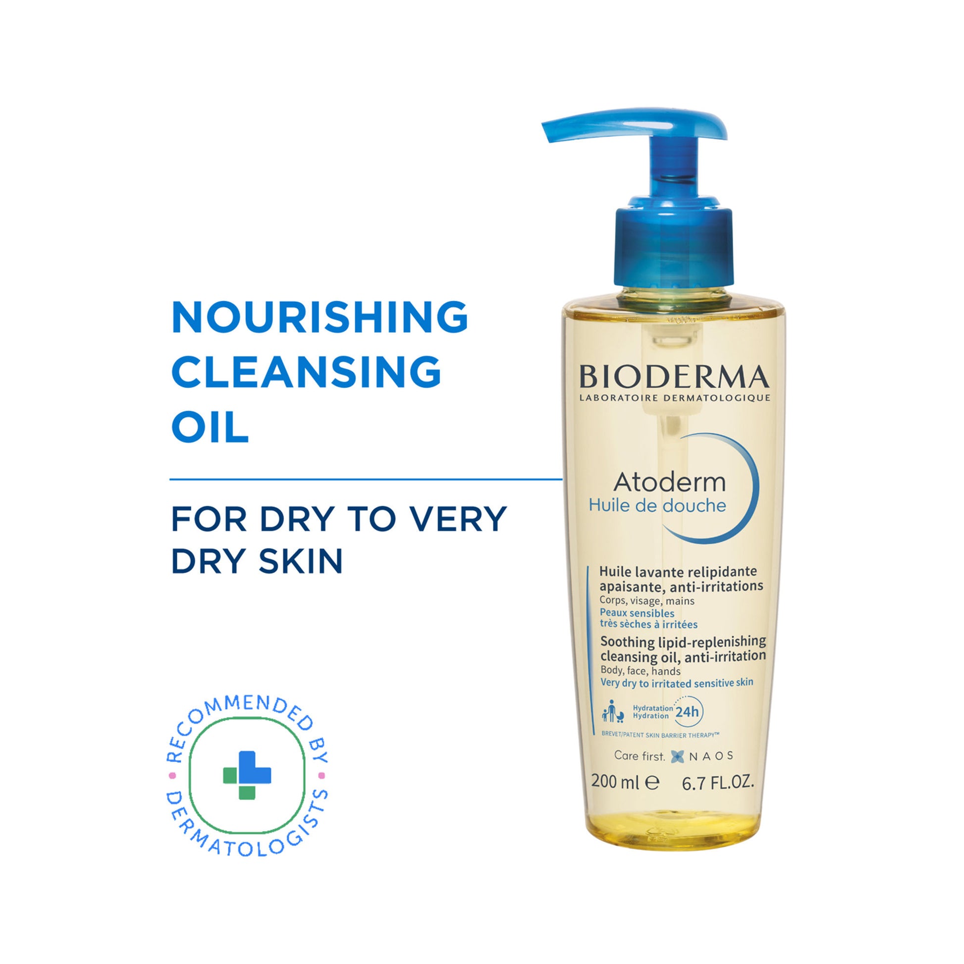 Bioderma Shower Oil - Atoderm Huile De Douche With Niacinamide