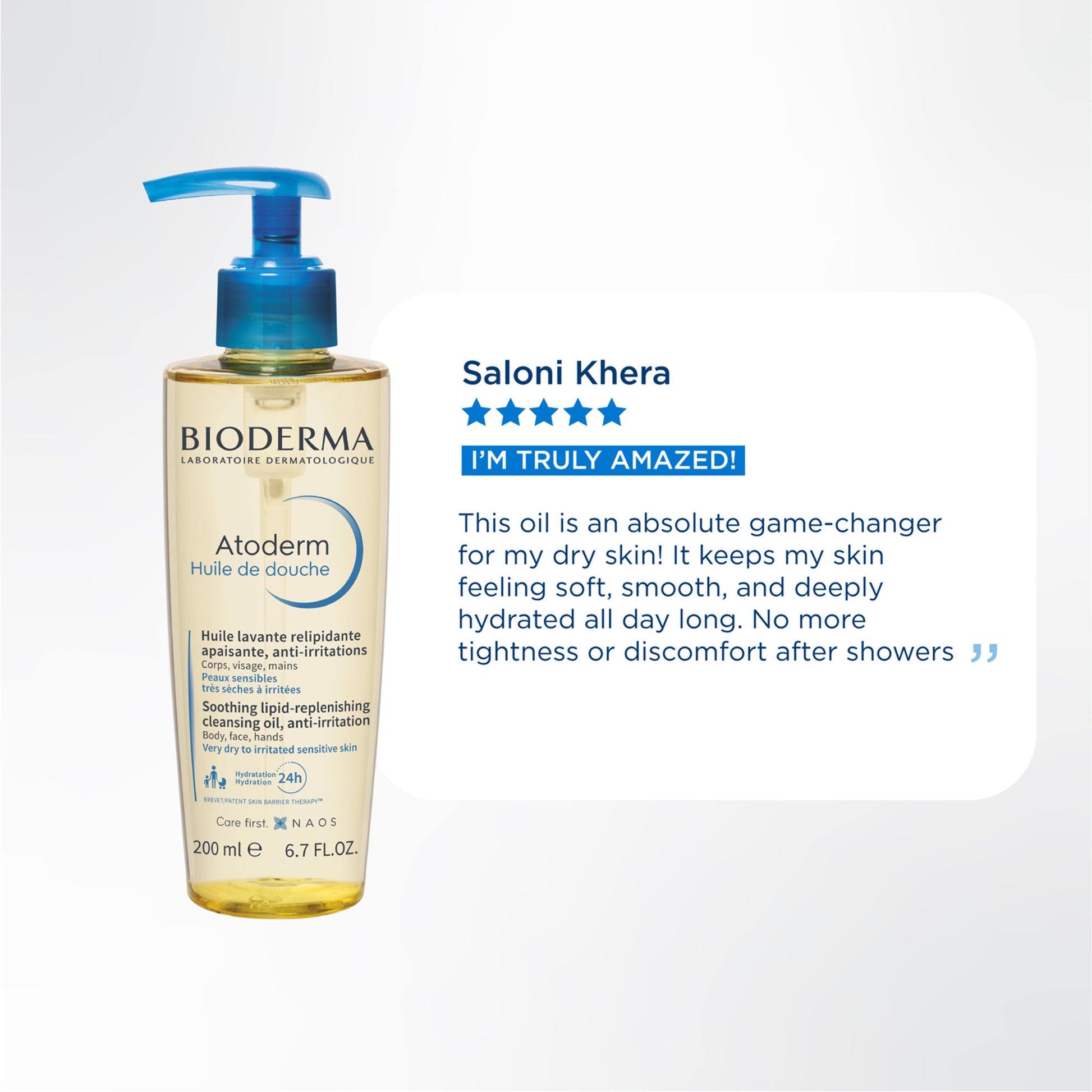 Bioderma Shower Oil - Atoderm Huile De Douche With Niacinamide