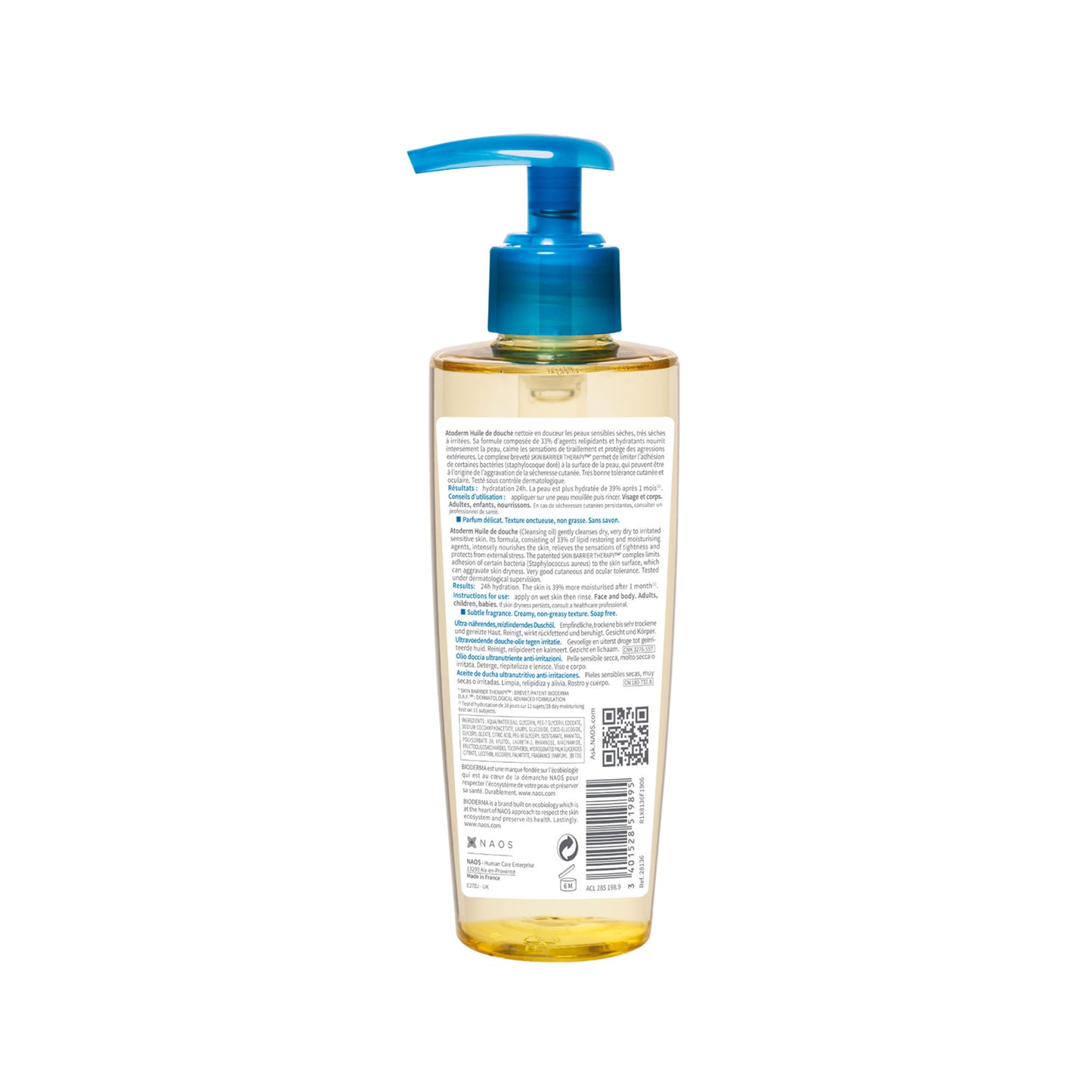 Bioderma Shower Oil - Atoderm Huile De Douche With Niacinamide