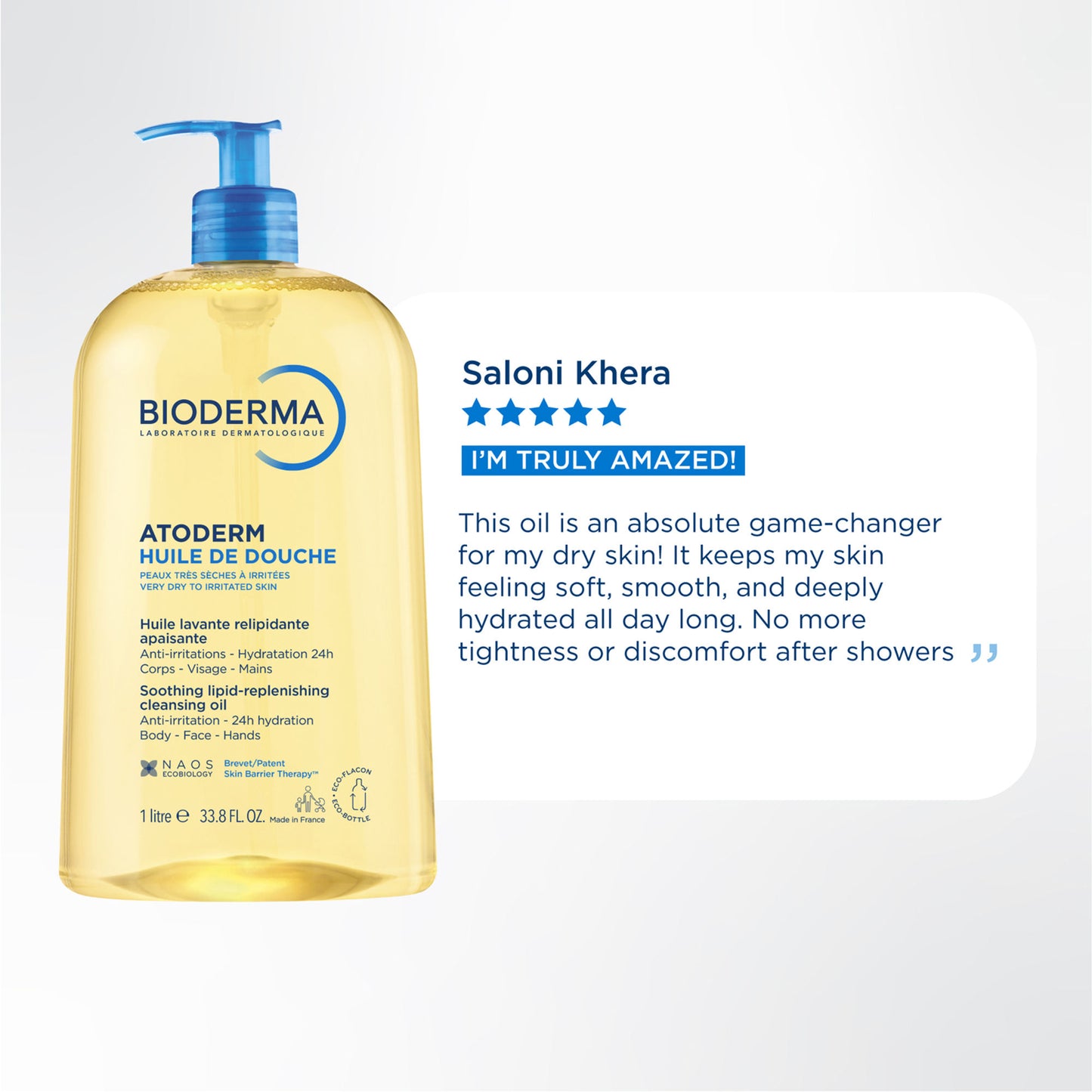 Bioderma Shower Oil - Atoderm Huile De Douche With Niacinamide