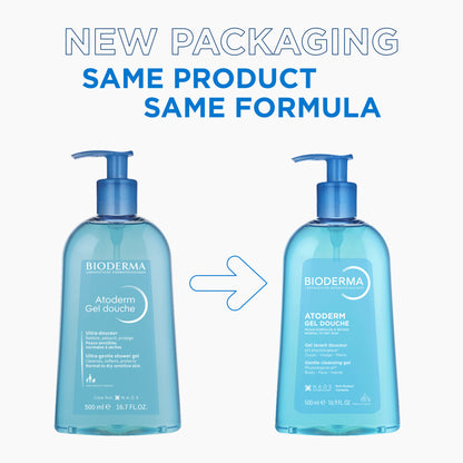 Atoderm Gel Douche Ultra Gentle Soap Free Shower Gel with Niacinamide for 24H Hydration 100ml