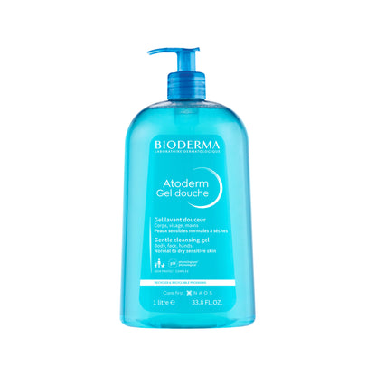 Atoderm Gel Douche Ultra Gentle Soap Free Shower Gel with Niacinamide for 24H Hydration 100ml