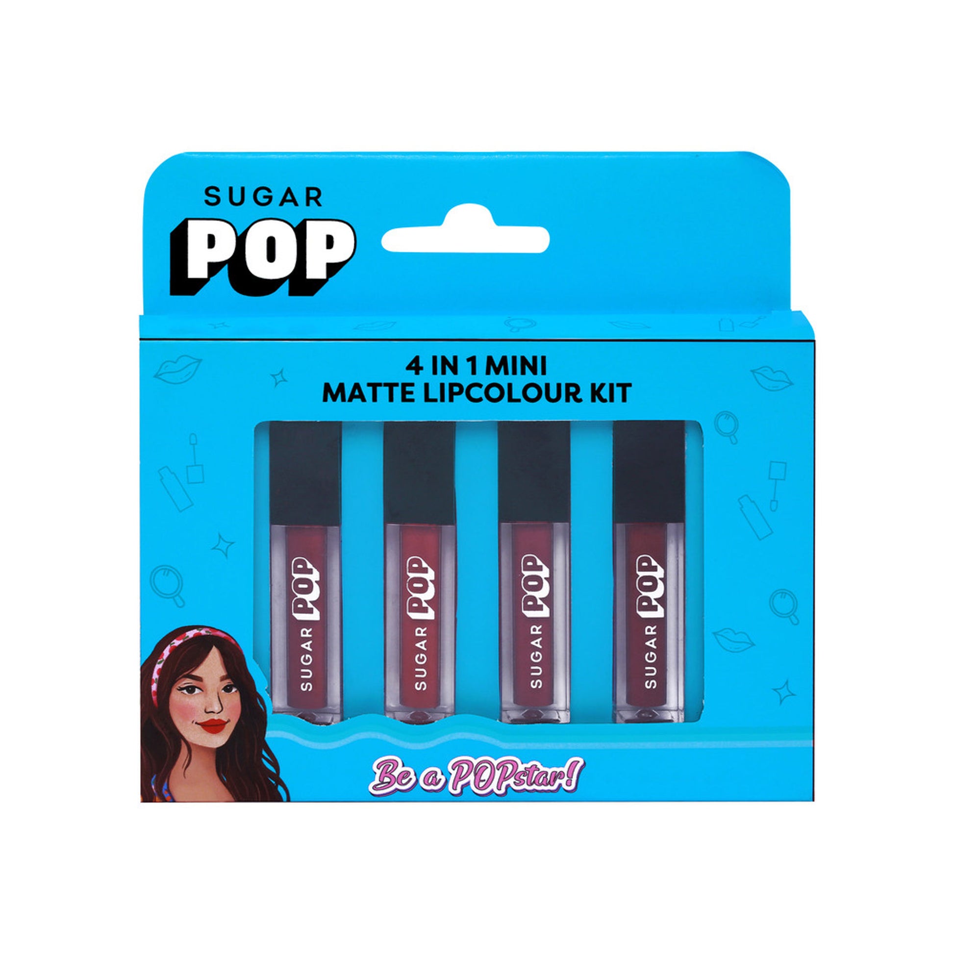 SUGAR POP 4 In 1 Mini Matte Lipcolour Kit - 01 Cult Classics