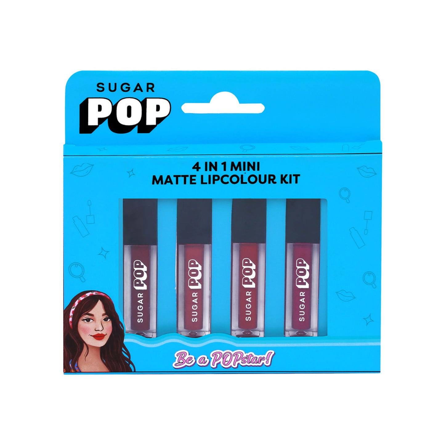 SUGAR POP 4 In 1 Mini Matte Lipcolour Kit - 01 Cult Classics