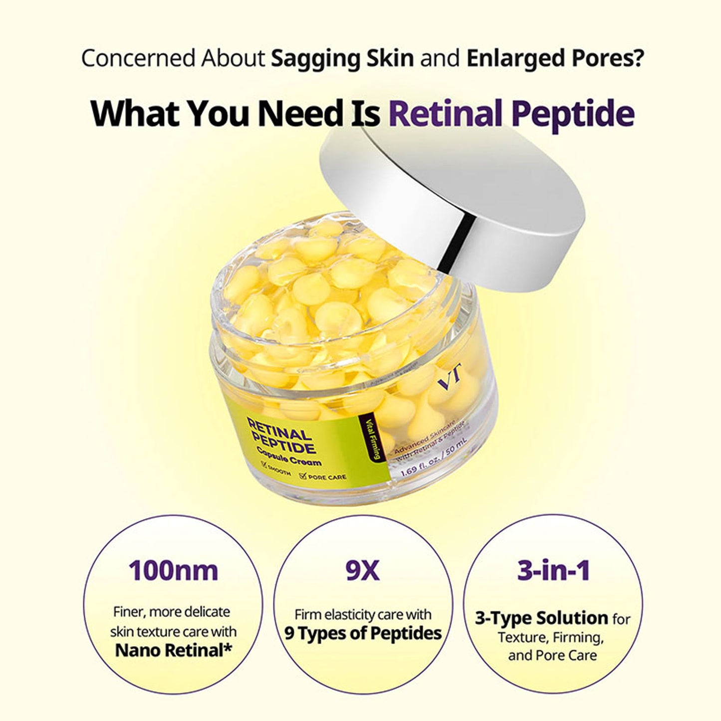 VT Cosmetics Peptide Retinal Capsule Cream