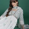 Dhiyona IE Floral Printed Empire Pure Cotton Kurta with Trousers & Dupatta