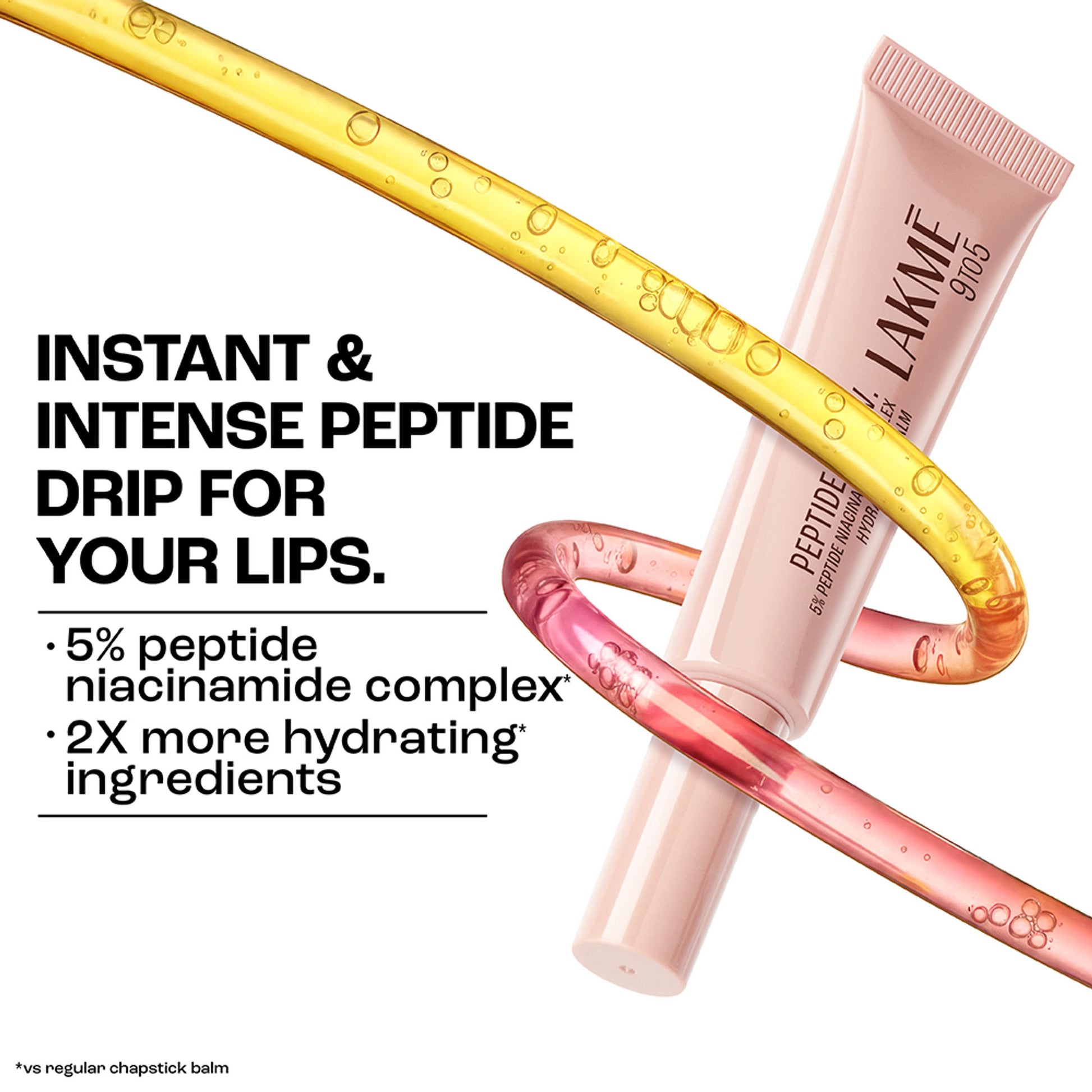 Lakme Peptide Lip I.V. Hydrating Lip Balm - OG Overnight Achiever