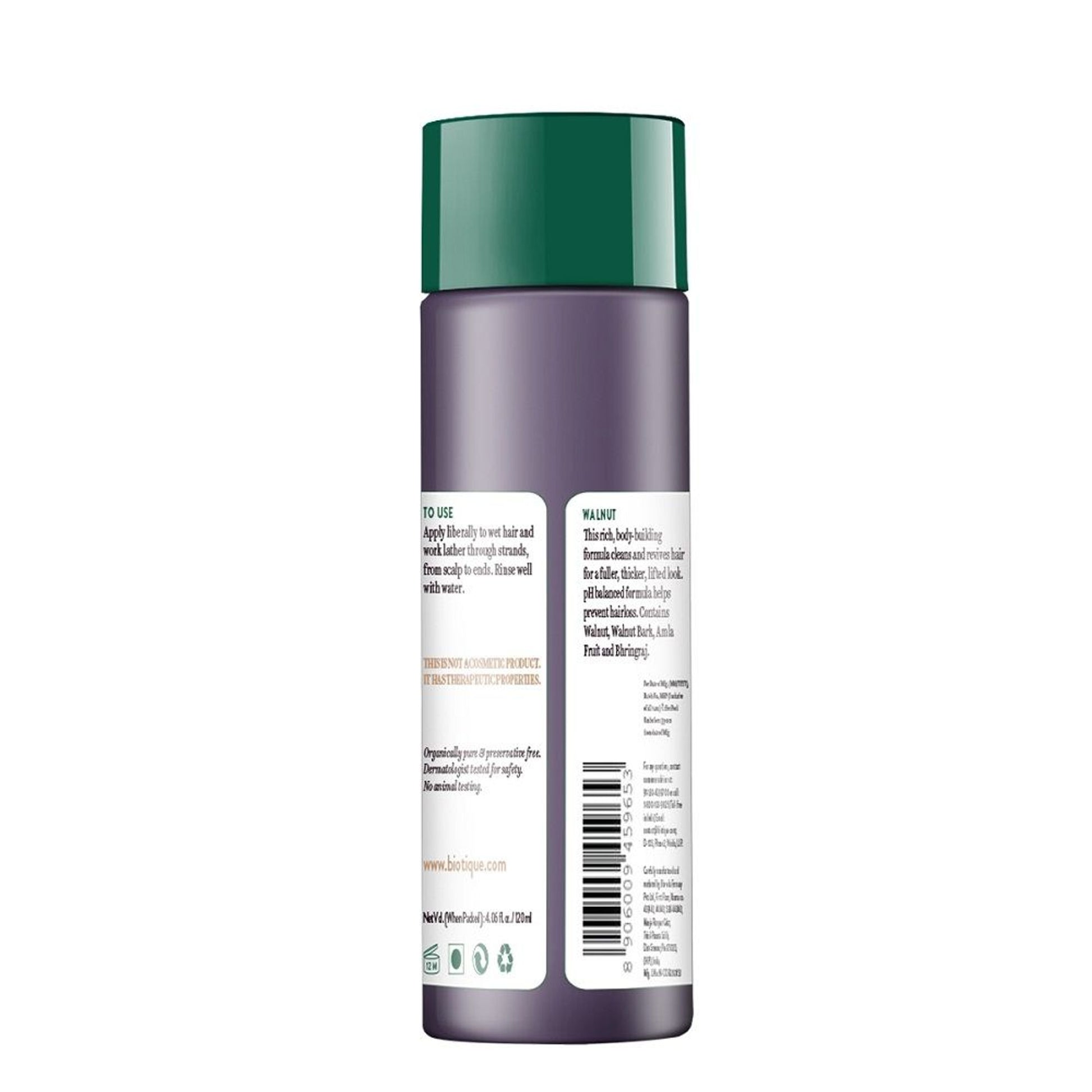 Biotique Bio Walnut Bark Volumizing Shampoo For Fine & Thinning Hair