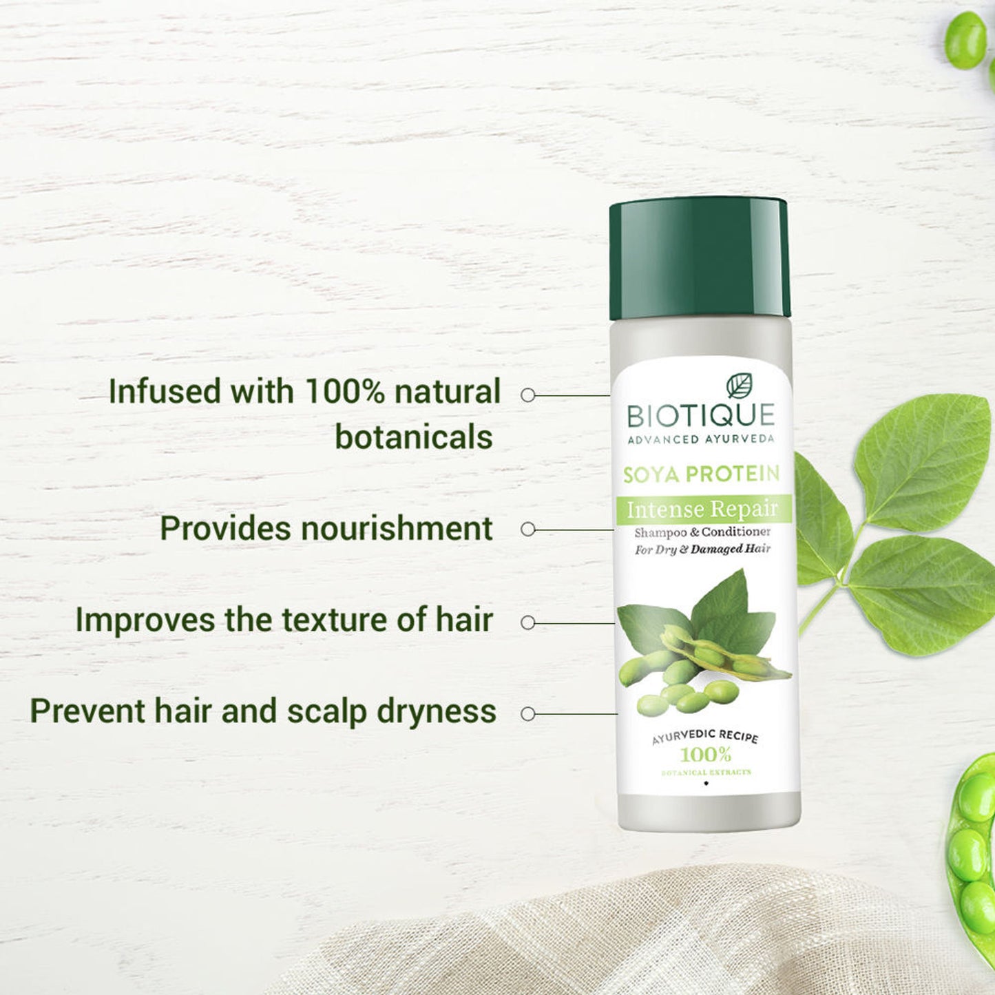 Biotique Bio Soya Protein Fresh Nourishing Shampoo