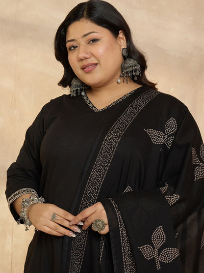 Indyancart Women's Ethnic Motifs Regular Kurta with Palazzos & With Dupatta
