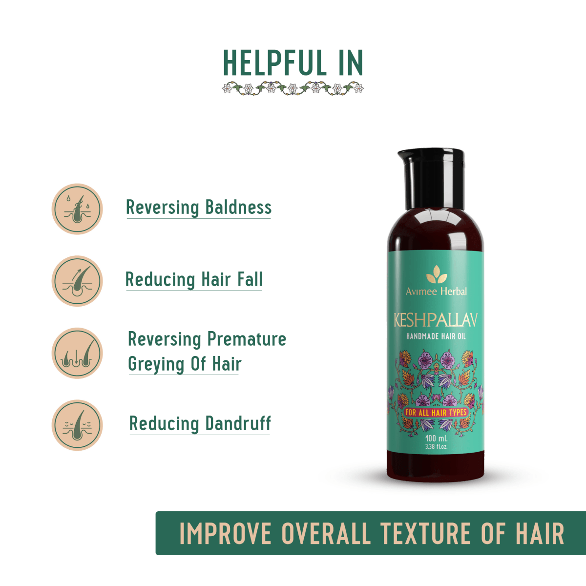 Avimee Herbal Anti Hairfall Kit with scalp spray, oil, and cleanser featuring rosemary, amla, methi, and bhringraj for hair strength