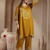 Dhiyona SN Women's Floral Printed V-Neck A-Line Kurta With Palazzos