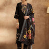 Indyancart IE Women Floral Embroidered Pure Cotton Kurta with Trousers & Dupatta