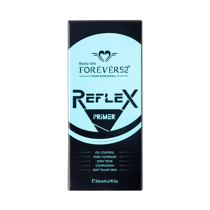Daily Life Forever52 Reflex Primer bottle, clear liquid skincare product with white cap, designed for priming skin before makeup application.