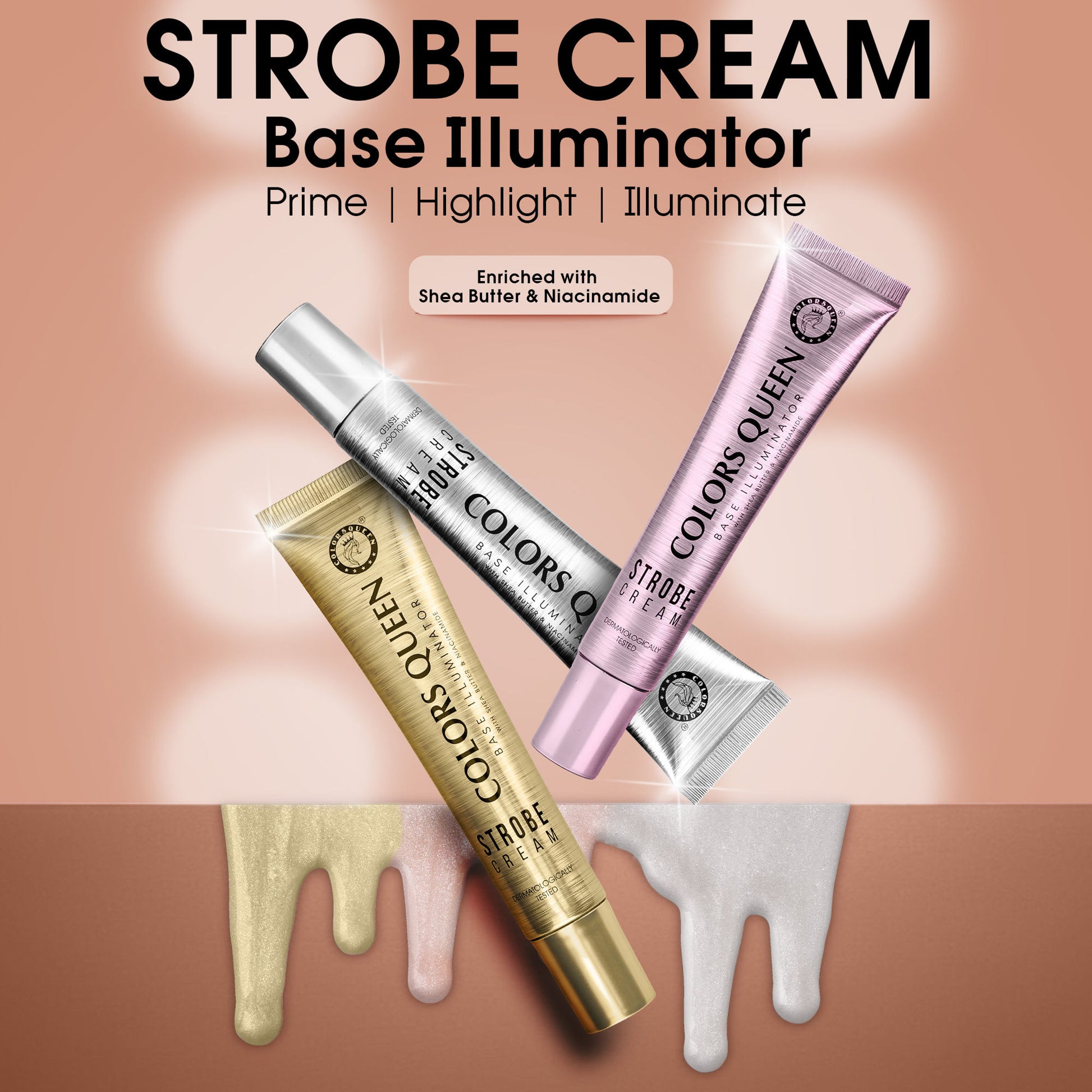 Colors Queen Strobe Cream - Silver Pink