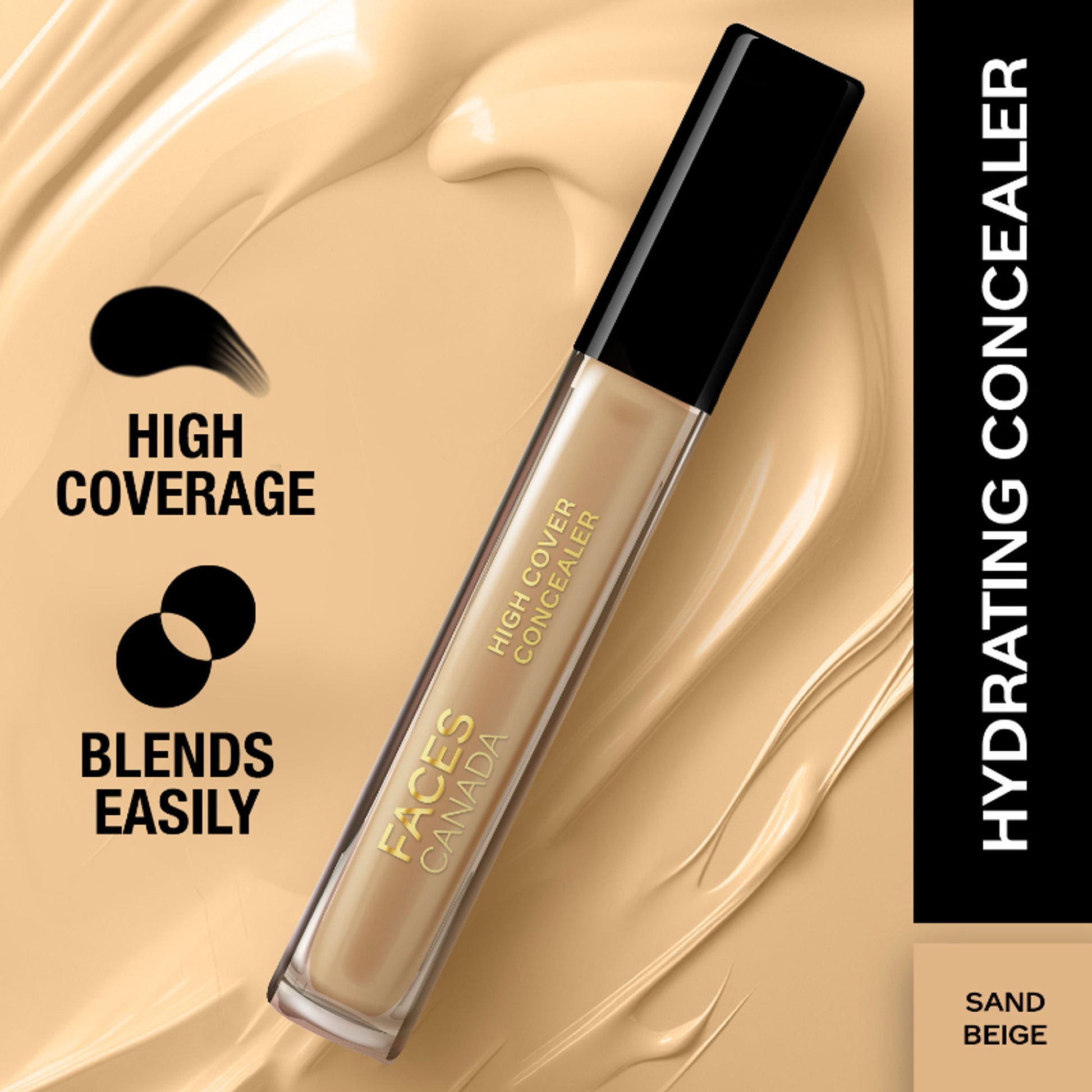 Faces Canada High Cover Concealer - Sand Beige 01