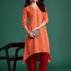Dhiyona IE Women Leheriya Printed Pure Cotton Kurta