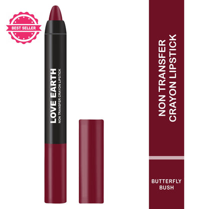 Love Earth Non Transfer Crayon Lipstick - Butterfly Bush