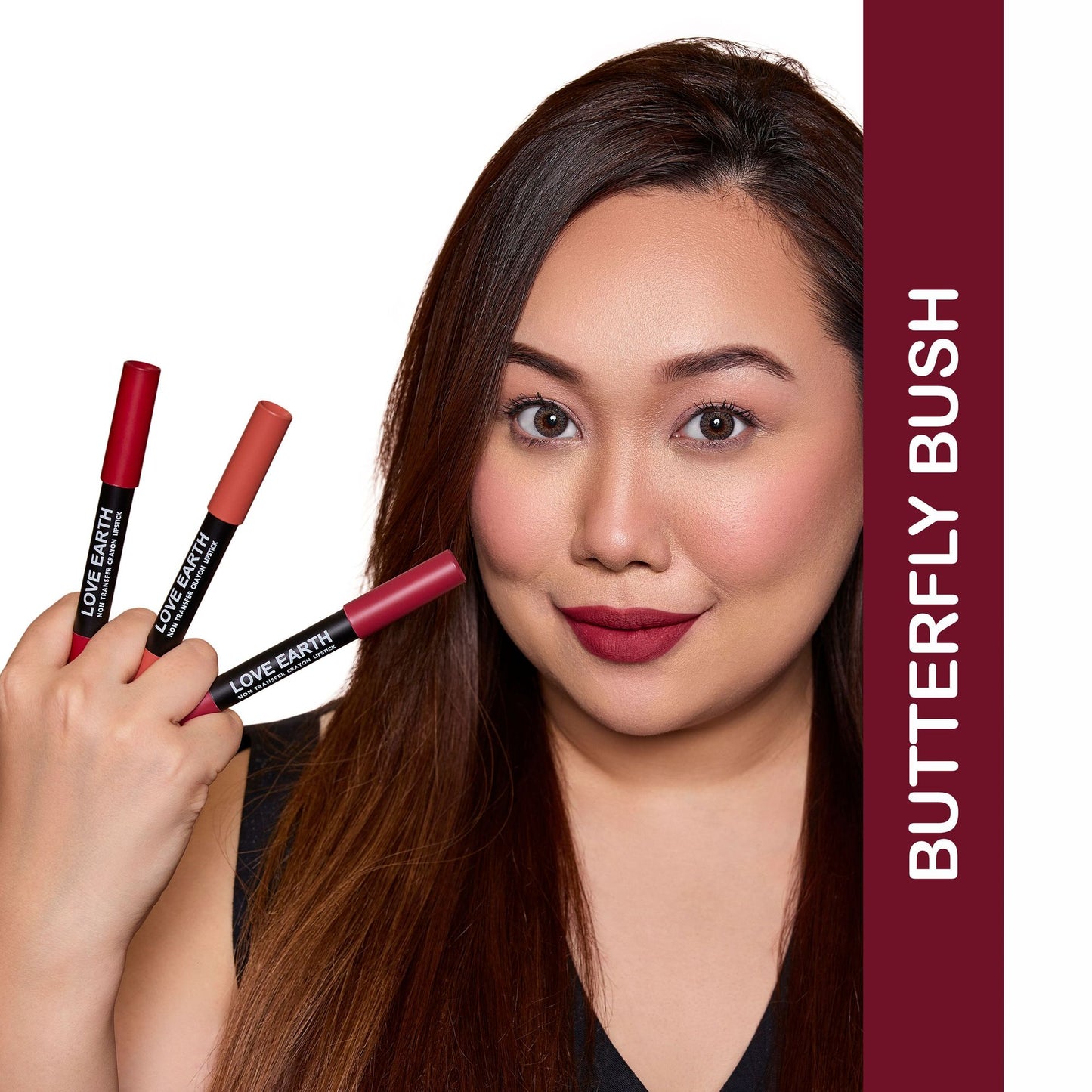 Love Earth Non Transfer Crayon Lipstick - Butterfly Bush