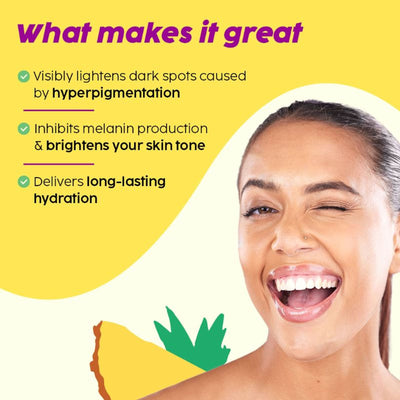 Plix 2% Alpha Arbutin Pineapple Moisturizer With SymWhite PLUS For Hyperpigmentation & Dark Spots