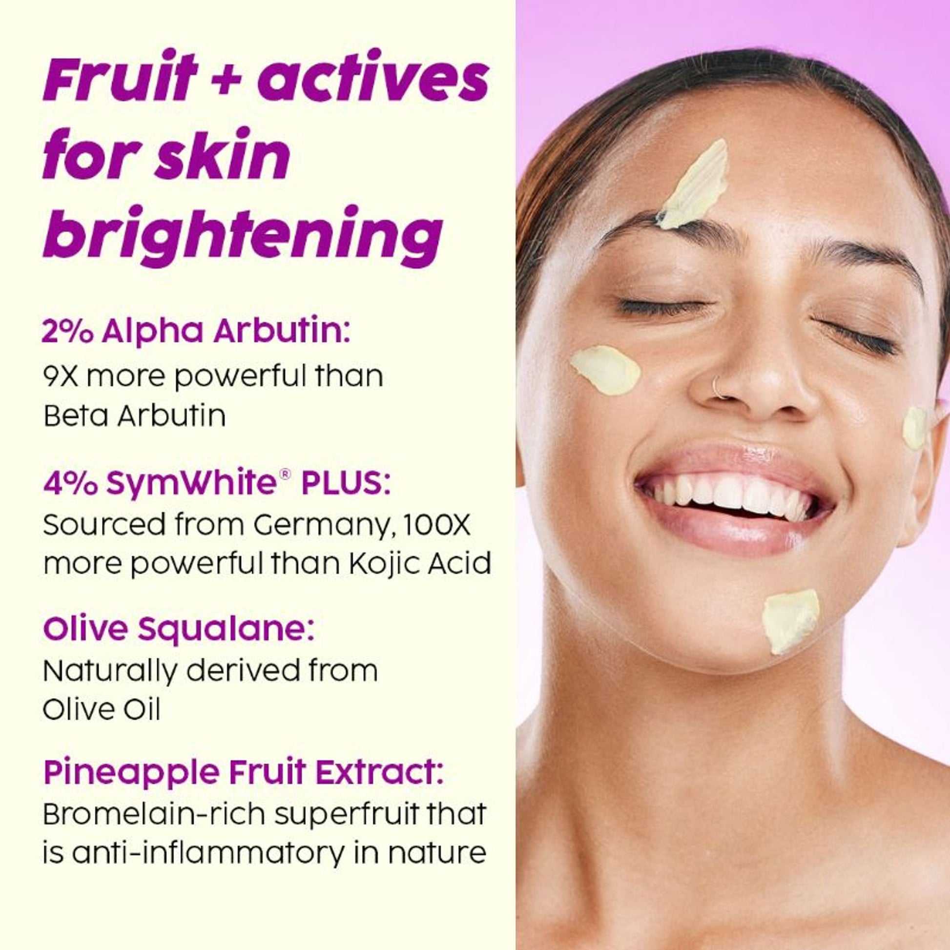 Plix 2% Alpha Arbutin Pineapple Moisturizer With SymWhite PLUS For Hyperpigmentation & Dark Spots
