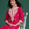 Dhiyona IE Women Floral Embroidered Thread Work Kurta