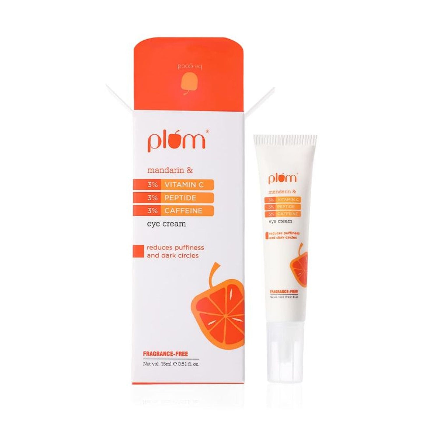 Plum 3% Vitamin C 3% Peptide & 3% Caffeine Under Eye Cream With Mandarin