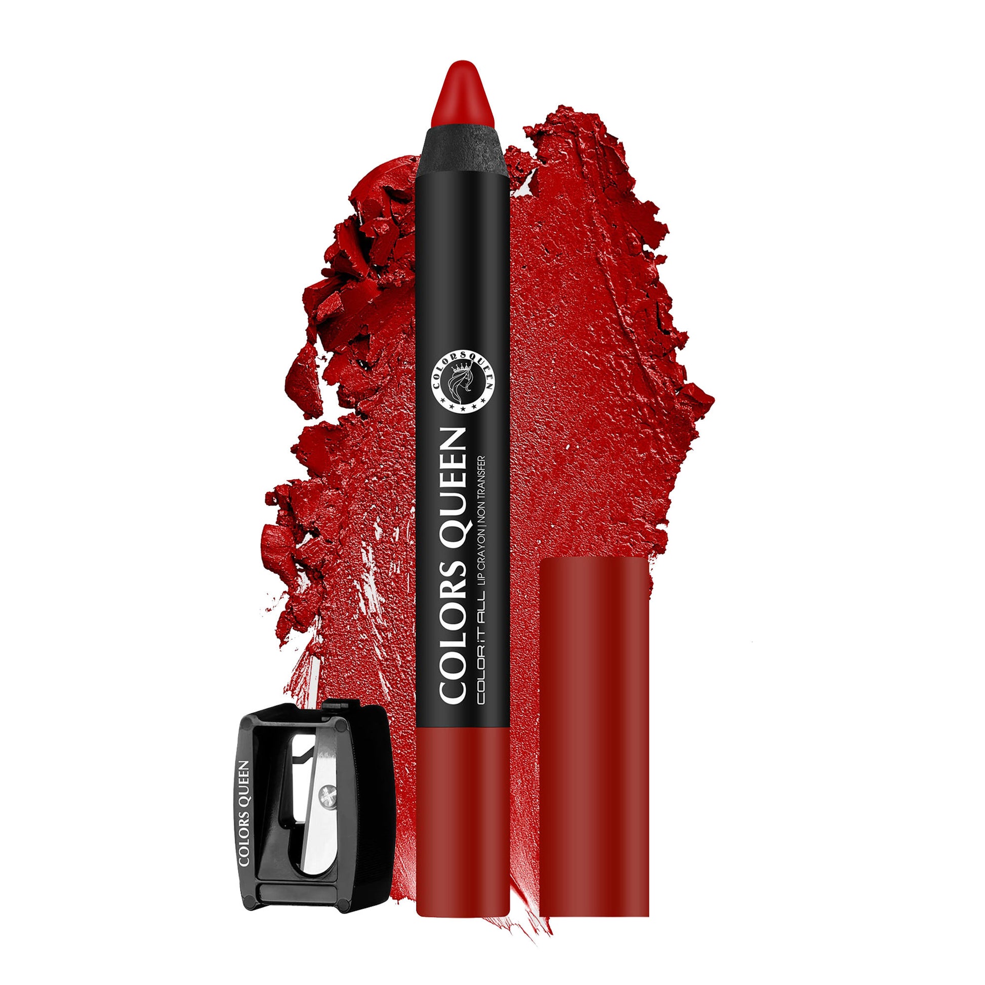 Colors Queen Color It All Non Transfer Matte Lip Crayon - 01 Hot Red