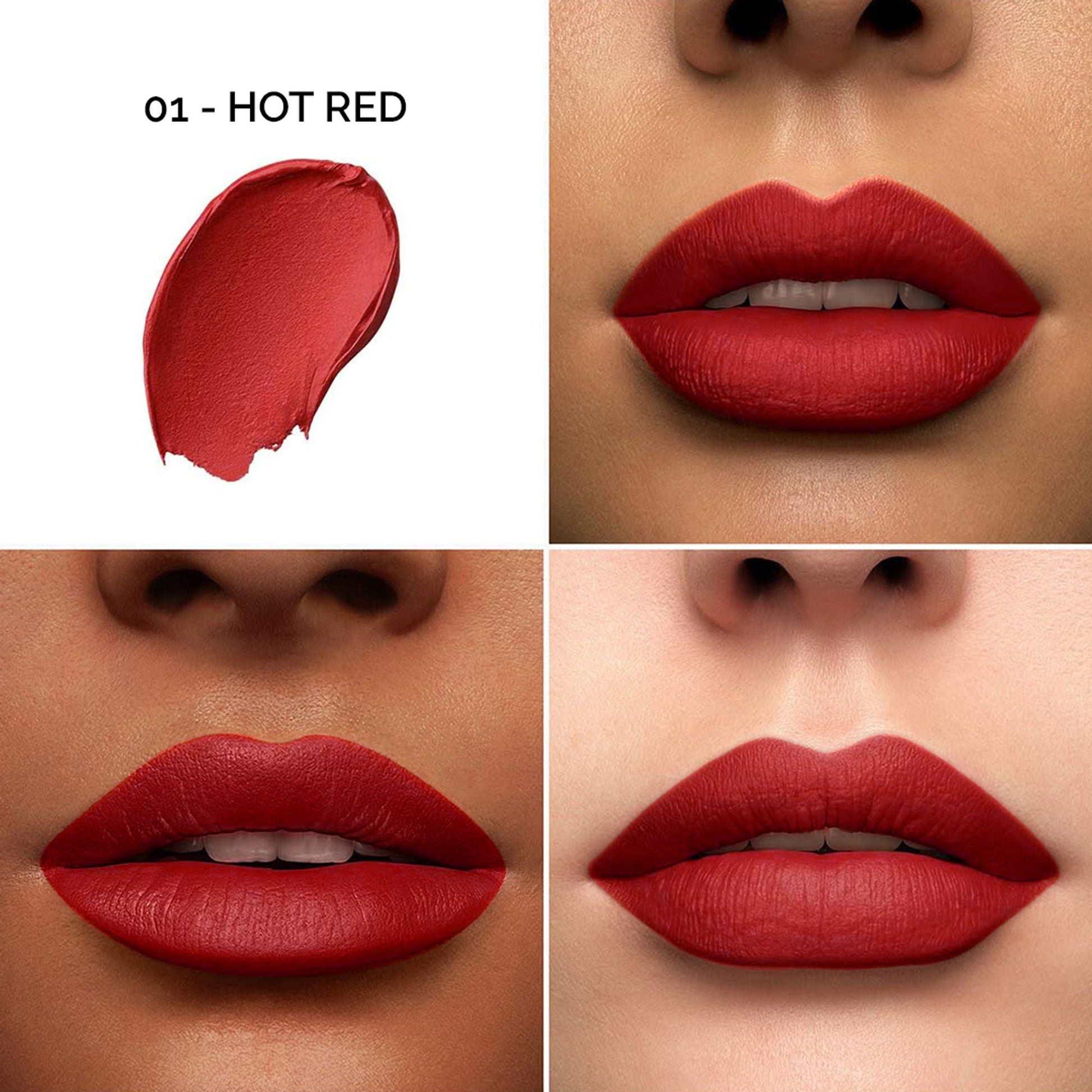 Colors Queen Color It All Non Transfer Matte Lip Crayon - 01 Hot Red