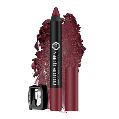 Colors Queen Color It All Non Transfer Matte Lip Crayon - 02 Plum House