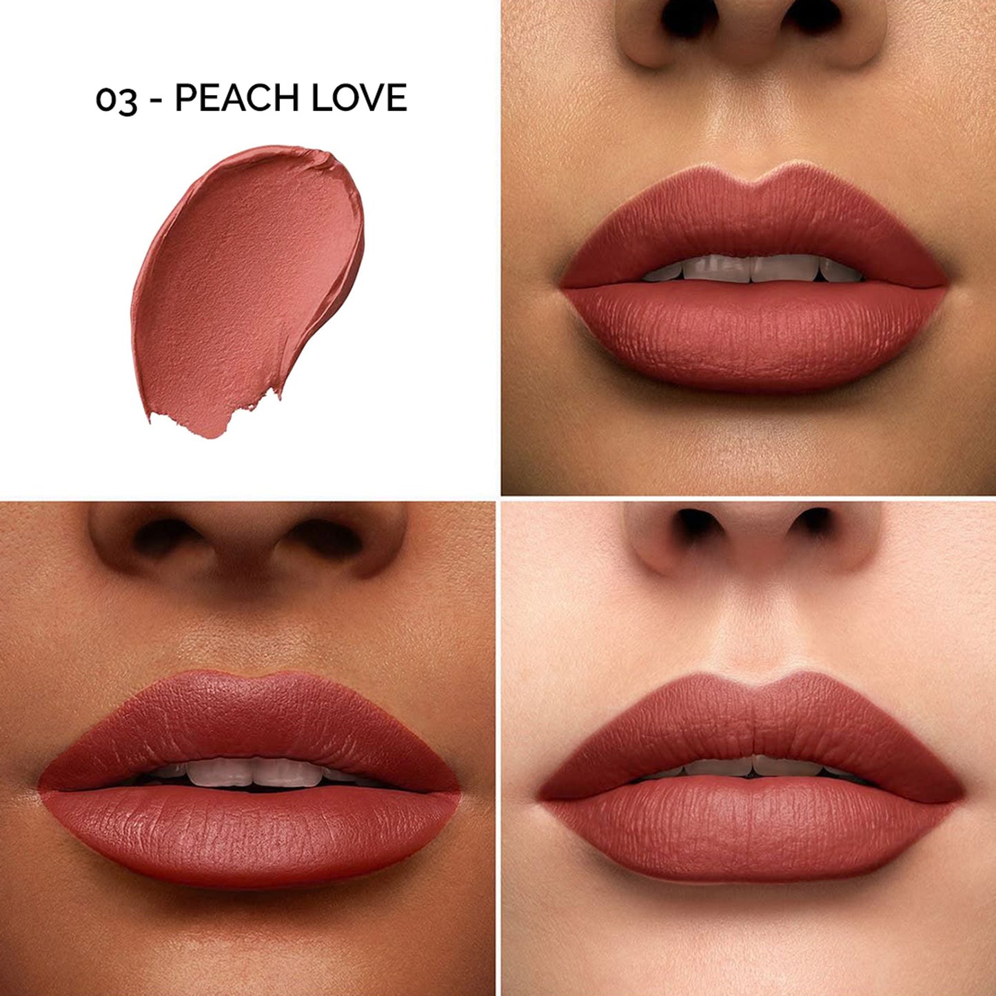 Colors Queen Color It All Non Transfer Matte Lip Crayon - 03 Peach Love