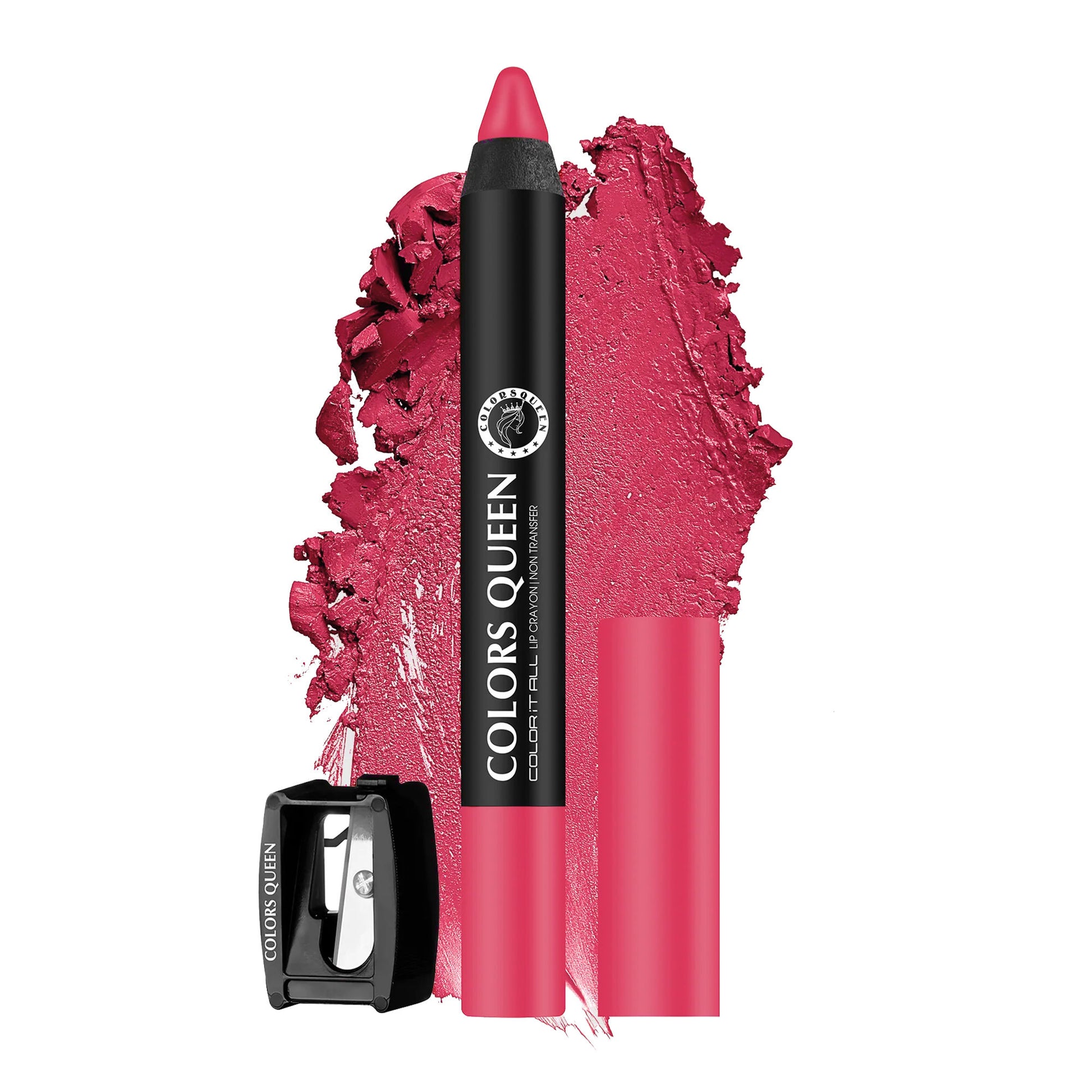 Colors Queen Color It All Non Transfer Matte Lip Crayon - 04 Pink Rose