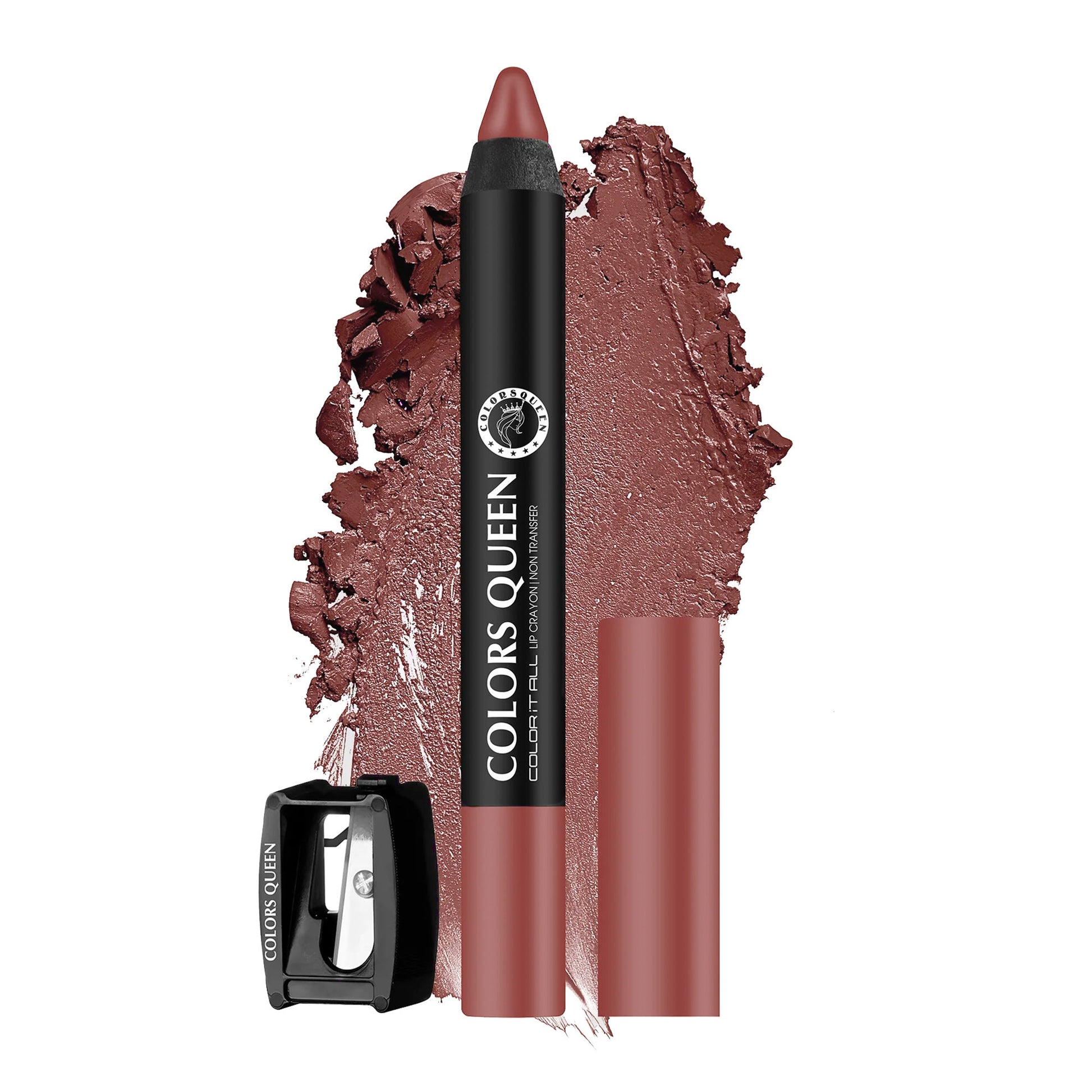 Colors Queen Color It All Non Transfer Matte Lip Crayon - 06 Nude It