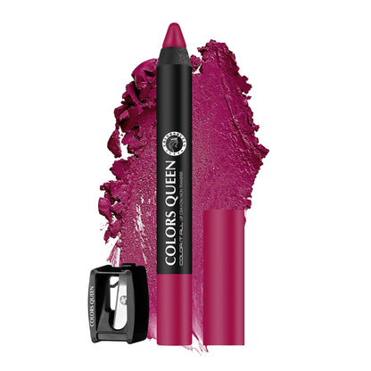 Colors Queen Color It All Non Transfer Matte Lip Crayon - 08 Plum Pick