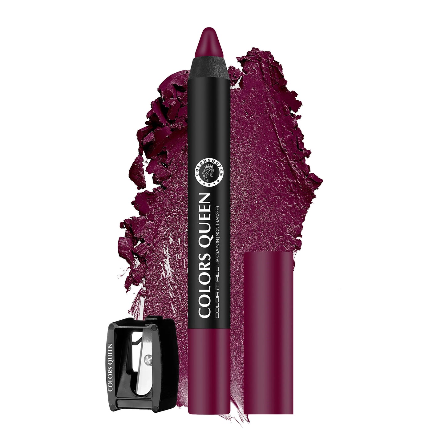 Colors Queen Color It All Non Transfer Matte Lip Crayon - 15 Murphy Wine