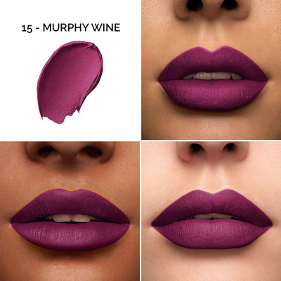Colors Queen Color It All Non Transfer Matte Lip Crayon - 15 Murphy Wine