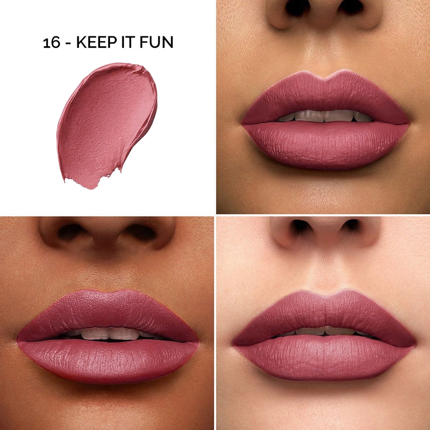 Colors Queen Color It All Non Transfer Matte Lip Crayon - 16 Keep It Fun