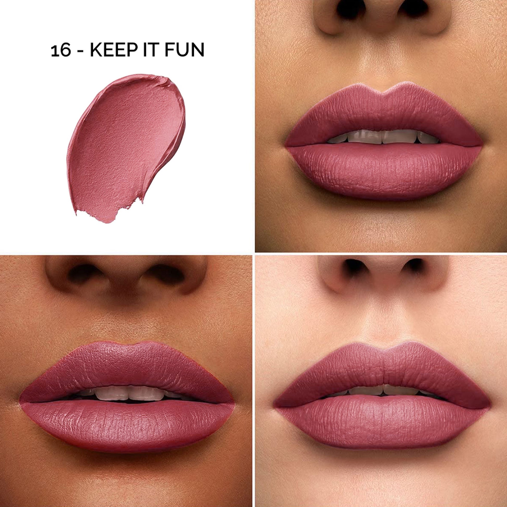Colors Queen Color It All Non Transfer Matte Lip Crayon - 16 Keep It Fun