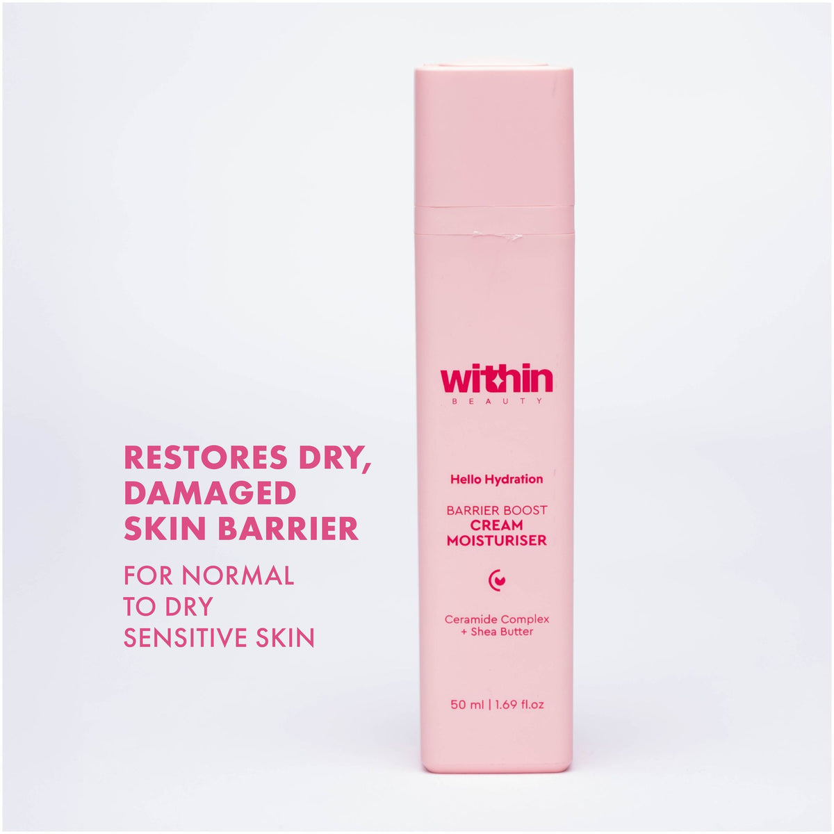 Within Beauty Ceramide & Shea Butter Cream MoisturiserHello Hydration Barrier Boost Moisturiser