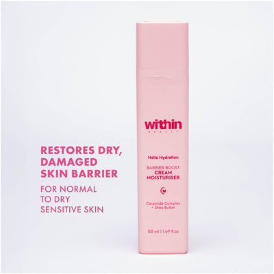 Within Beauty Ceramide & Shea Butter Cream MoisturiserHello Hydration Barrier Boost Moisturiser