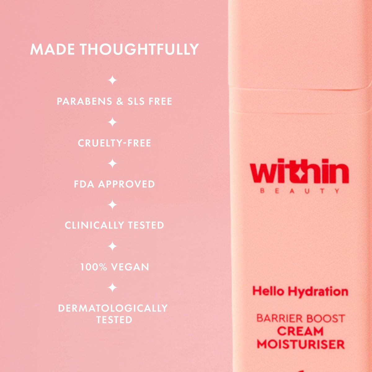 Within Beauty Ceramide & Shea Butter Cream MoisturiserHello Hydration Barrier Boost Moisturiser