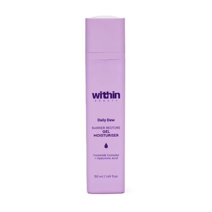 Within Beauty Ceramide & Hyaluronic Acid Gel Moisturiser, Daily Dew Barrier Restore Moisturiser